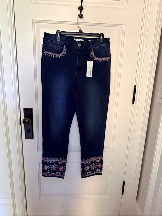 Carreli Denim - Carreli Jeans Dark wash with embroidery US34